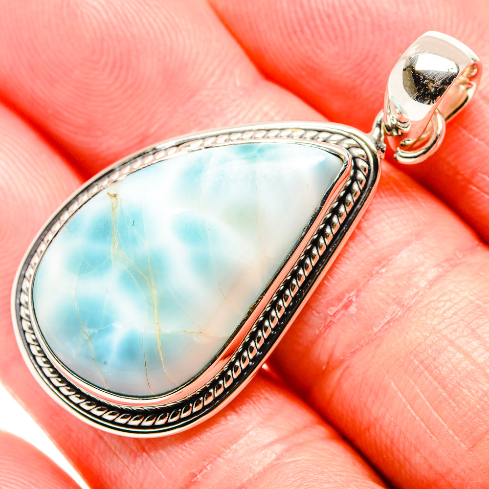 Larimar Pendants handcrafted by Anasilvercos - PD36490