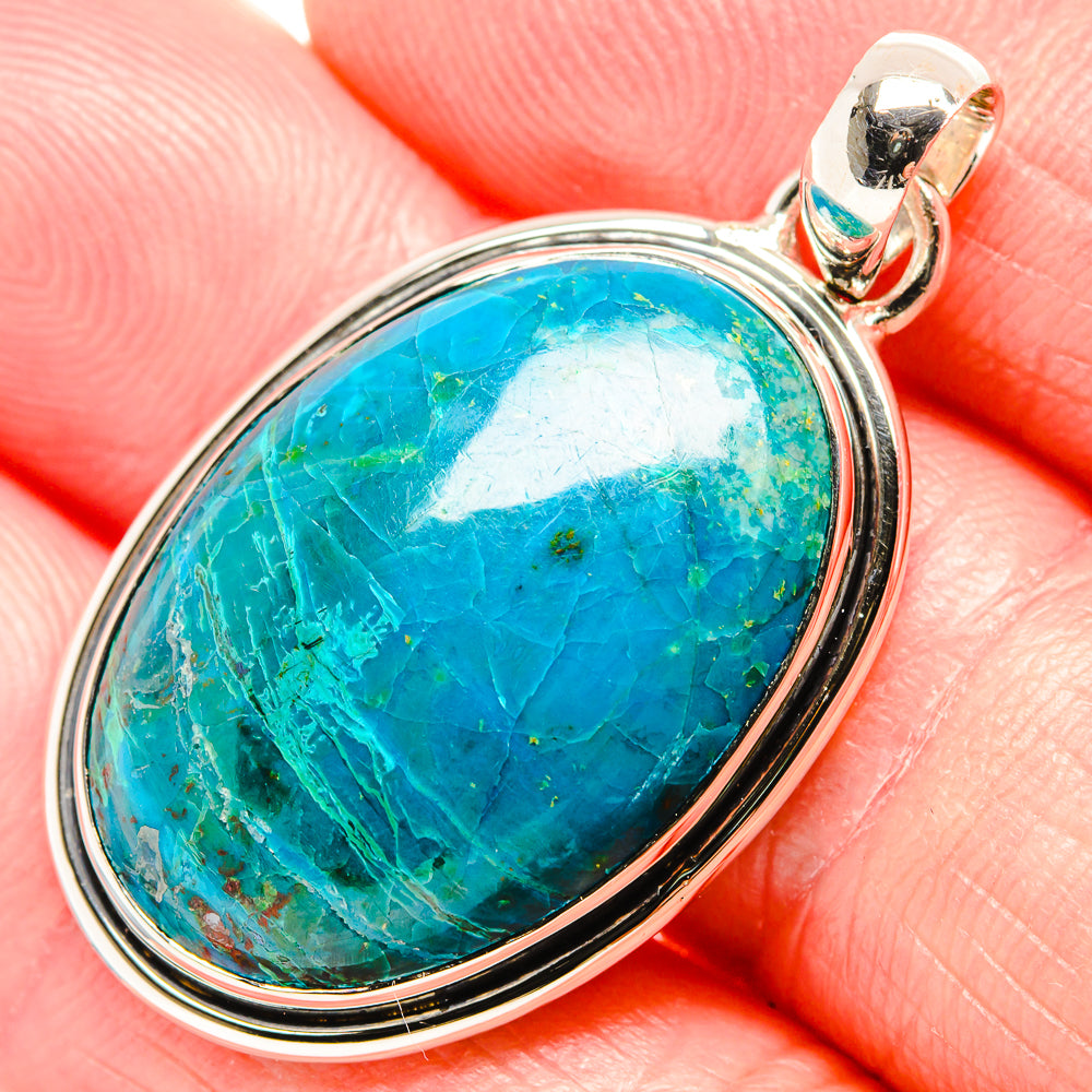 Chrysocolla Pendants handcrafted by Anasilvercos - PD36500