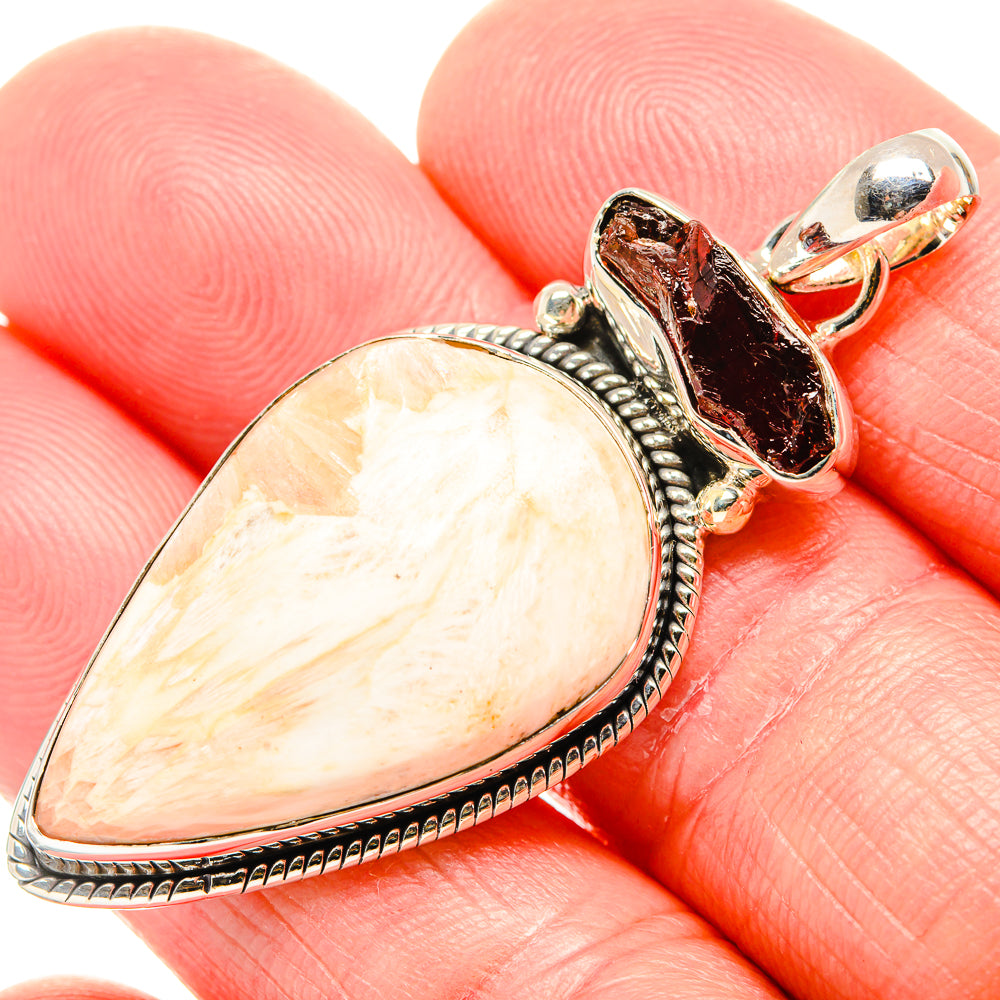 Scolecite Pendants handcrafted by Anasilvercos - PD36503