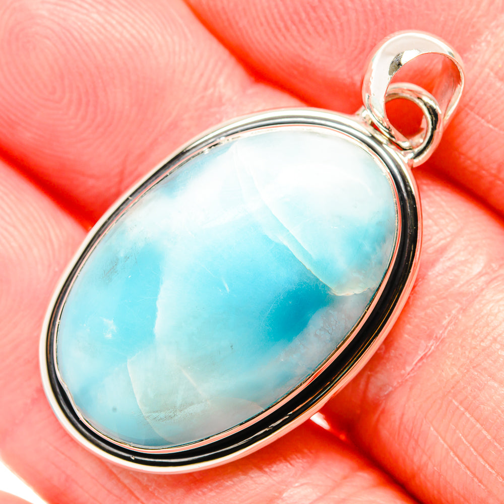 Larimar Pendants handcrafted by Anasilvercos - PD36508