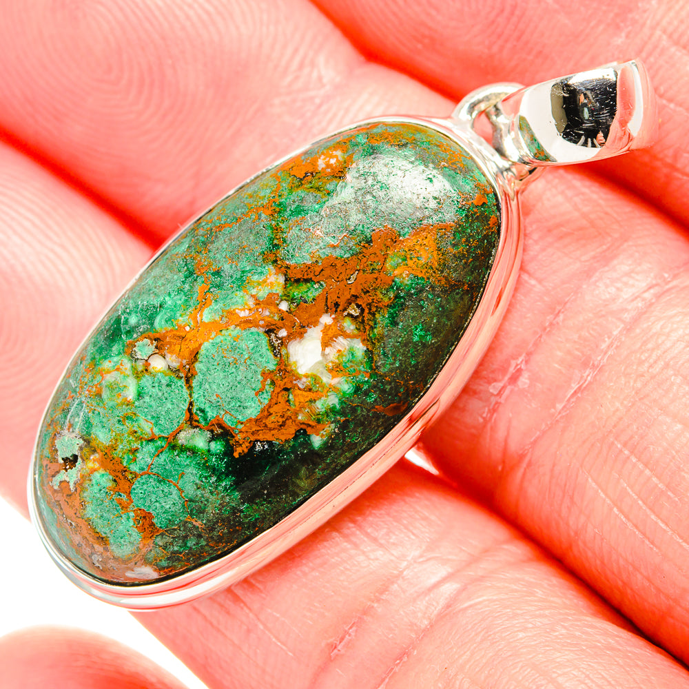 Malachite Pendants handcrafted by Anasilvercos - PD36509