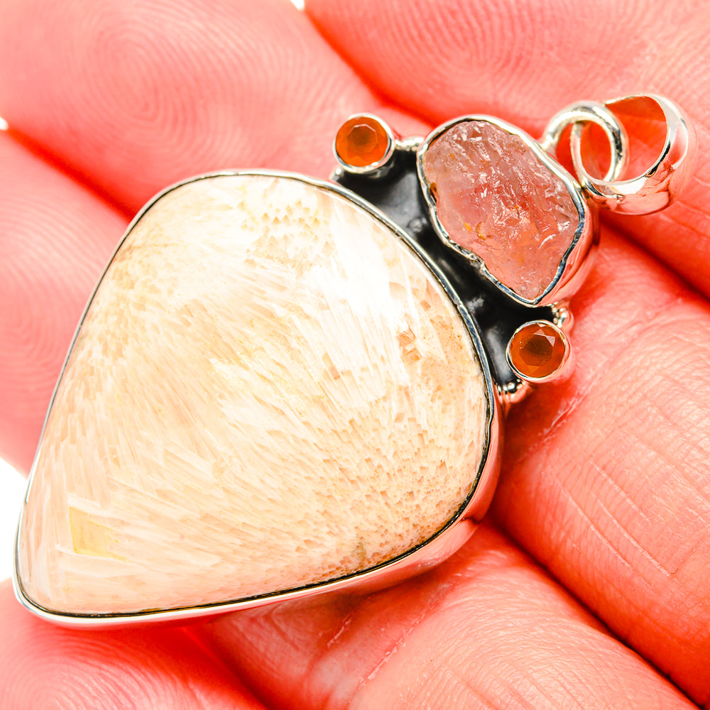 Scolecite Pendants handcrafted by Anasilvercos - PD36511