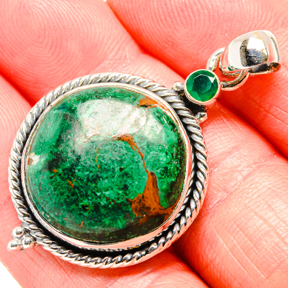 Malachite Pendants handcrafted by Anasilvercos - PD36515