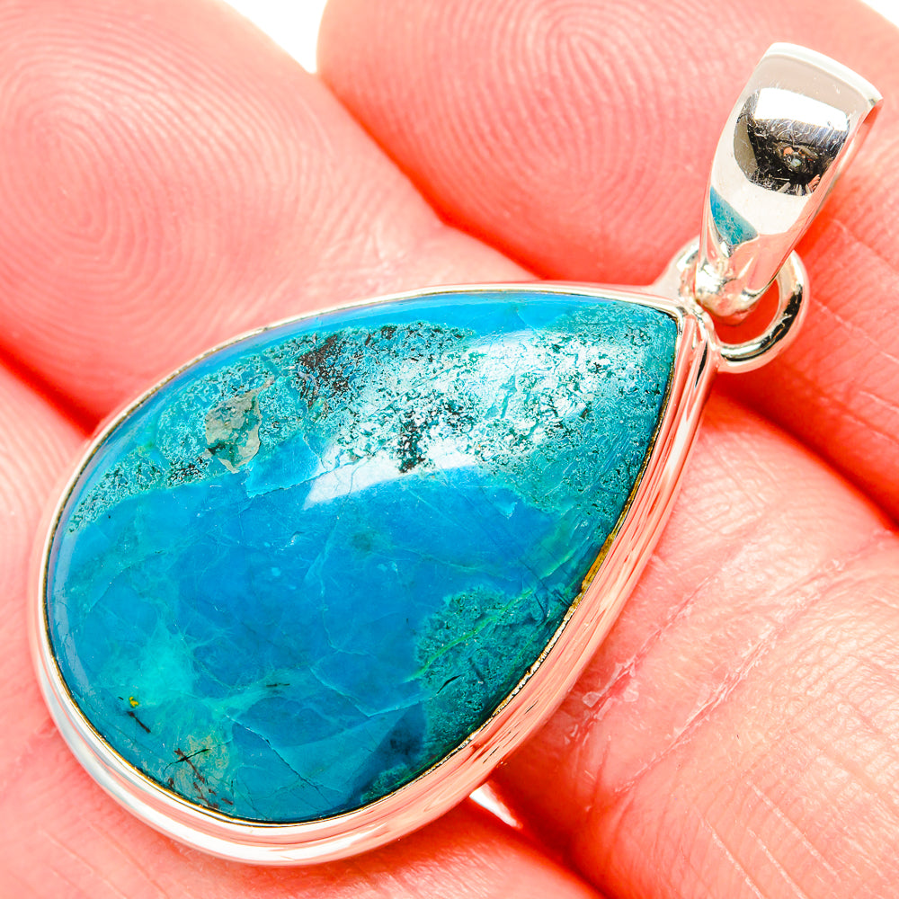 Chrysocolla Pendants handcrafted by Anasilvercos - PD36516