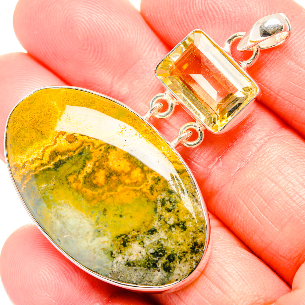 Ocean Jasper Pendants handcrafted by Anasilvercos - PD36534
