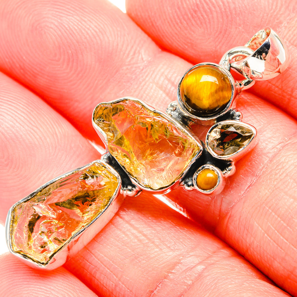 Citrine Pendants handcrafted by Anasilvercos - PD36538