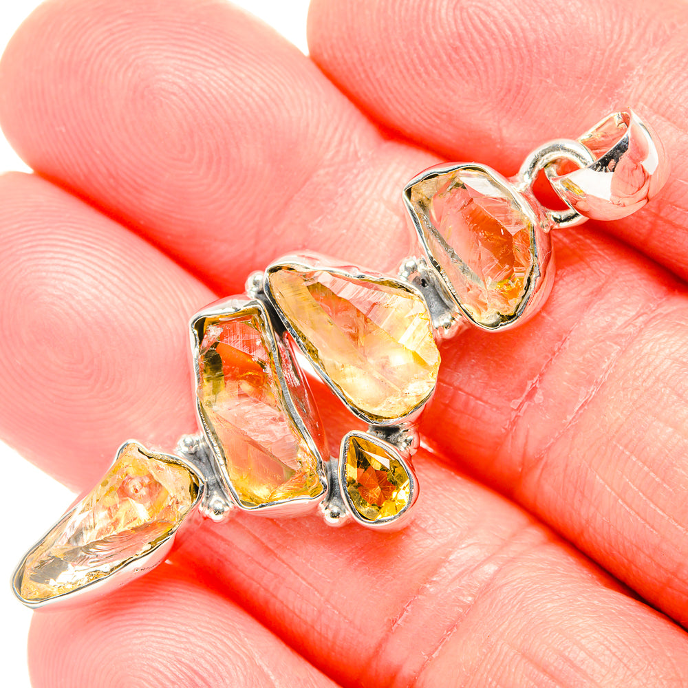 Citrine Pendants handcrafted by Anasilvercos - PD36539