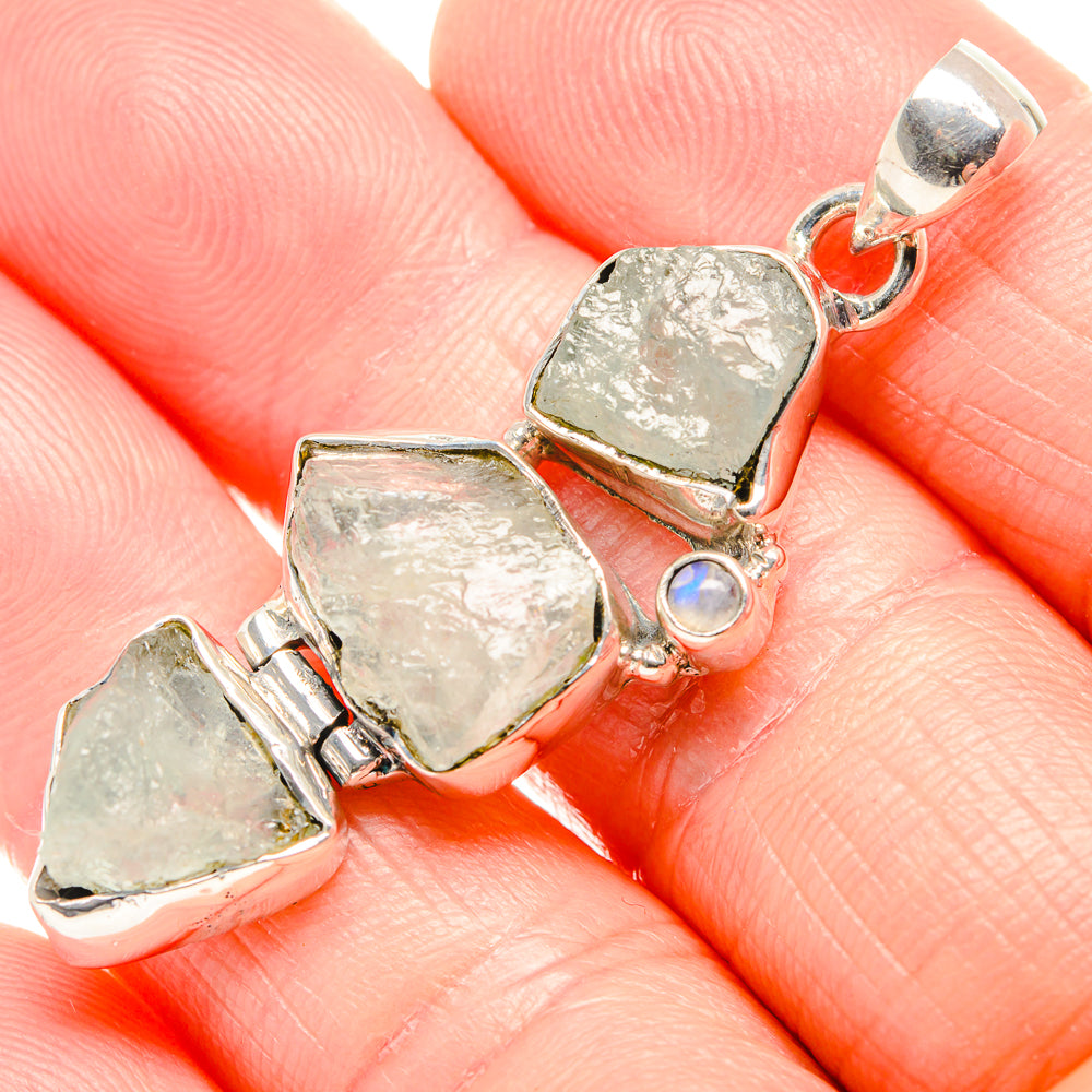 Aquamarine Pendants handcrafted by Anasilvercos - PD36546