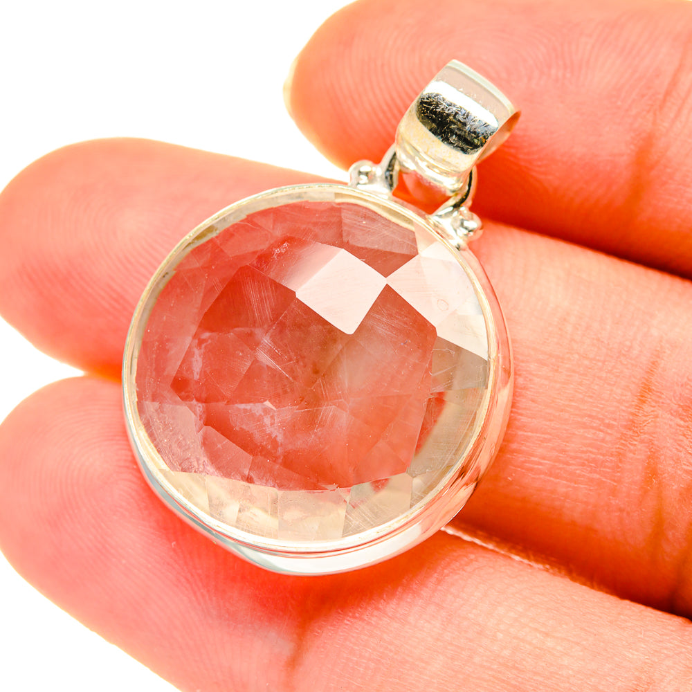 White Quartz Pendants handcrafted by Anasilvercos - PD3655