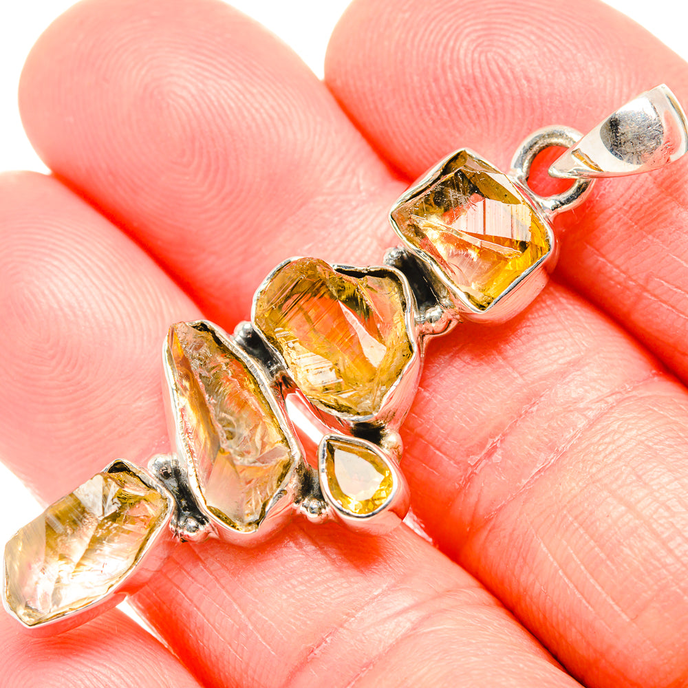 Citrine Pendants handcrafted by Anasilvercos - PD36552