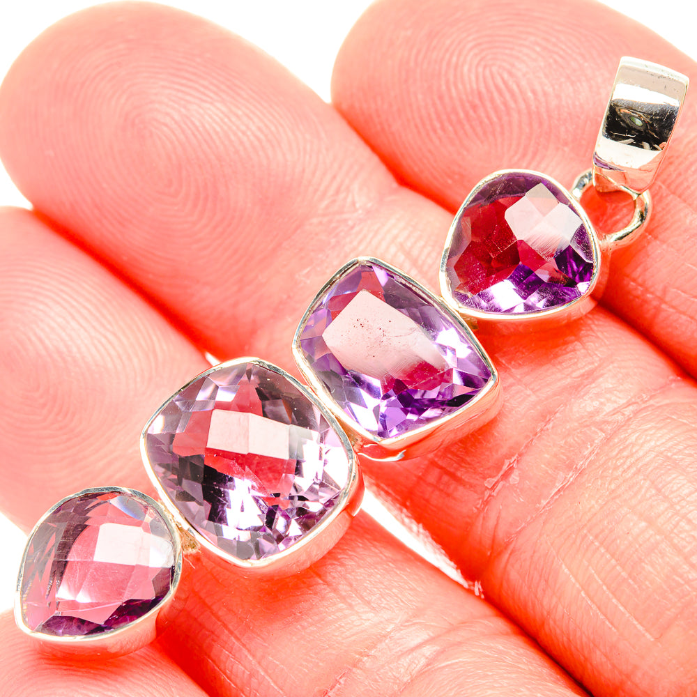 Amethyst Pendants handcrafted by Anasilvercos - PD36554