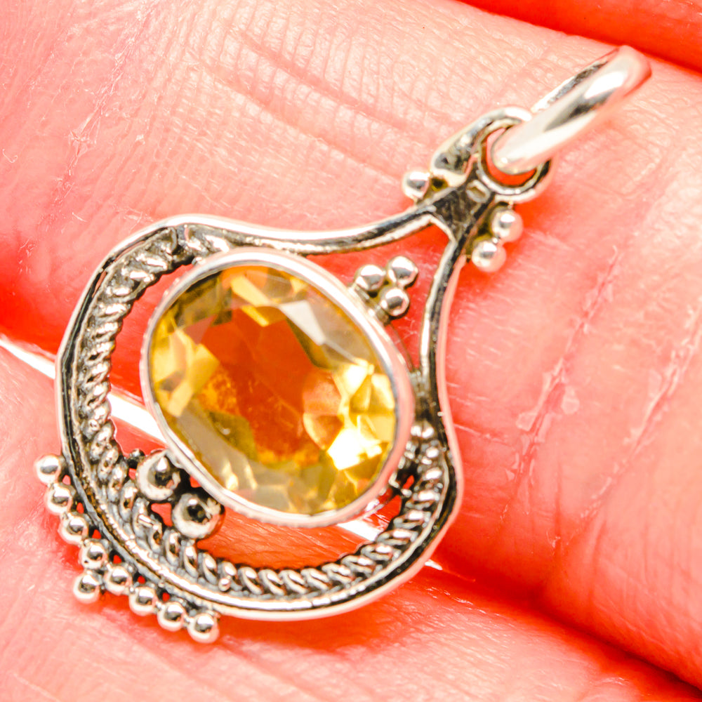 Citrine Pendants handcrafted by Anasilvercos - PD36557