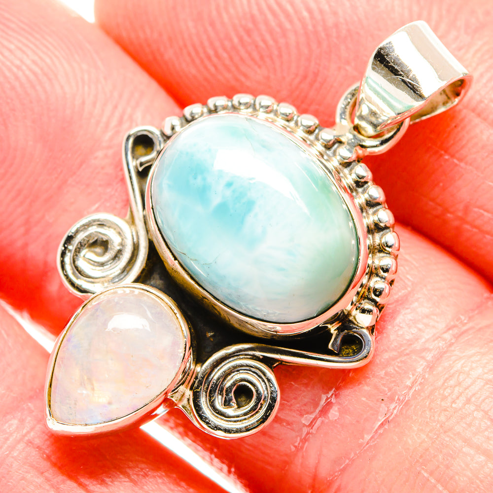 Larimar Pendants handcrafted by Anasilvercos - PD36558