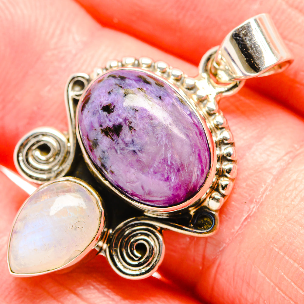 Charoite Pendants handcrafted by Anasilvercos - PD36559