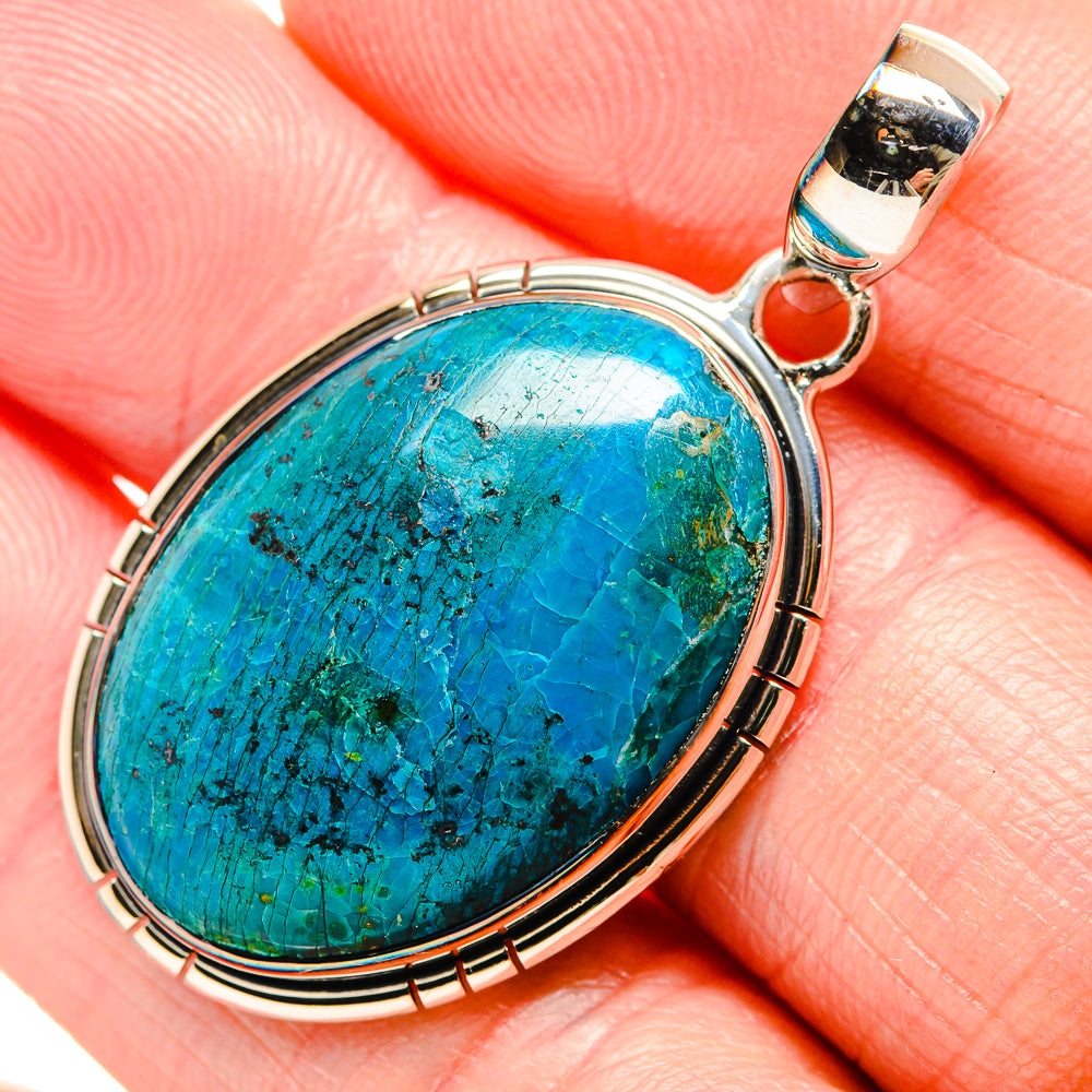 Chrysocolla Pendants handcrafted by Anasilvercos - PD36576