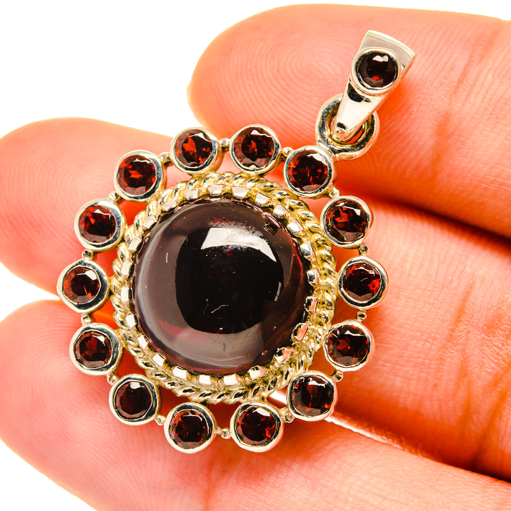 Garnet Pendants handcrafted by Anasilvercos - PD3658