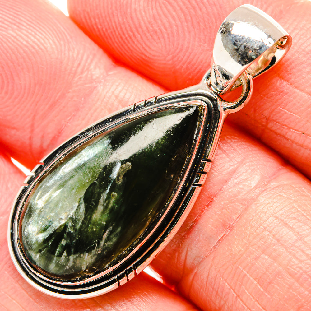 Seraphinite Pendants handcrafted by Anasilvercos - PD36580