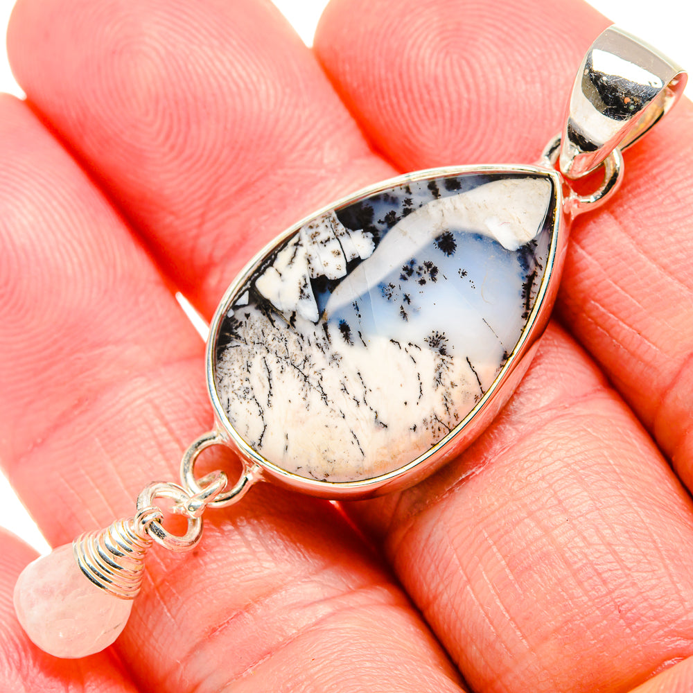Dendritic Opal Pendants handcrafted by Anasilvercos - PD36583