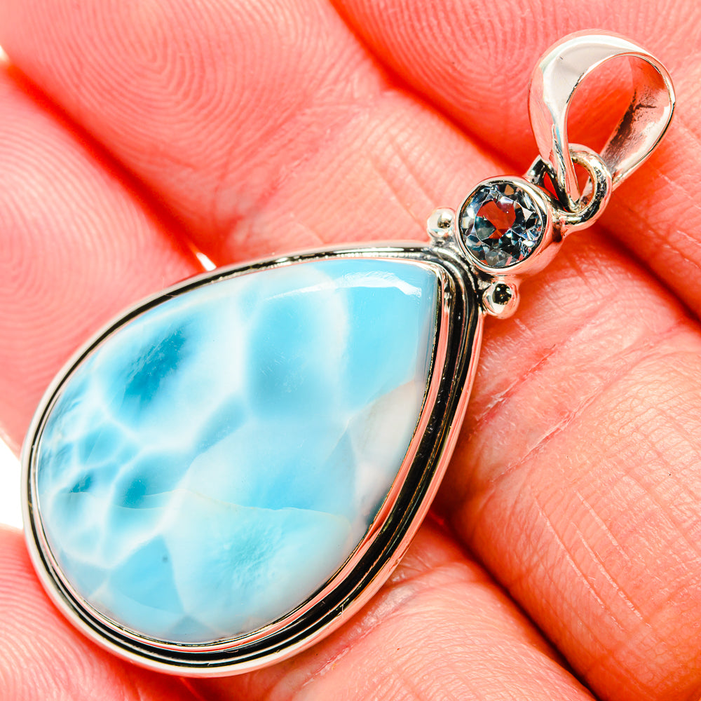 Larimar Pendants handcrafted by Anasilvercos - PD36585