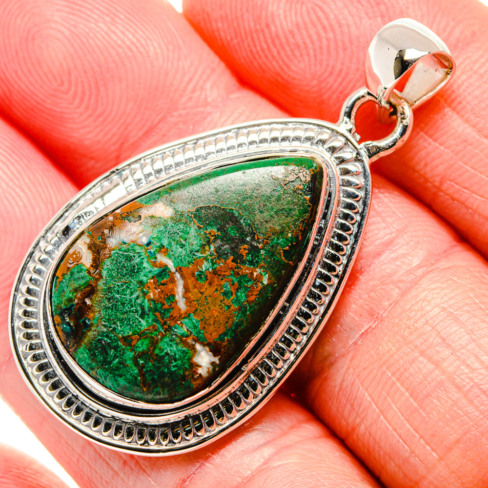 Chrysocolla Pendants handcrafted by Anasilvercos - PD36588