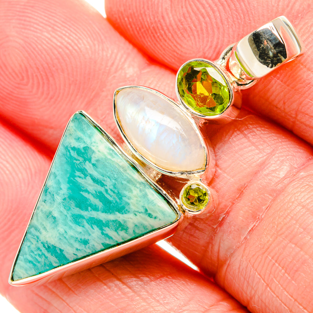 Amazonite Pendants handcrafted by Anasilvercos - PD36590