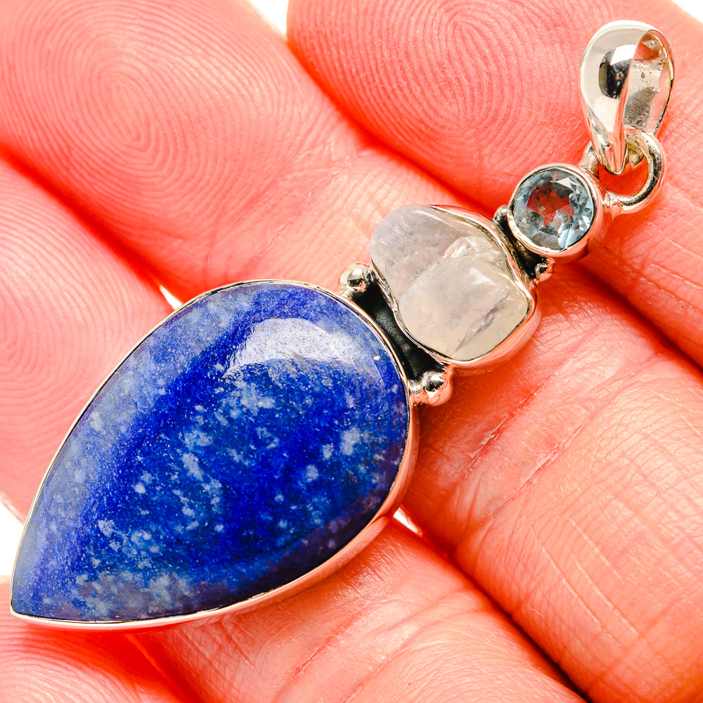 Sodalite Pendants handcrafted by Anasilvercos - PD36596