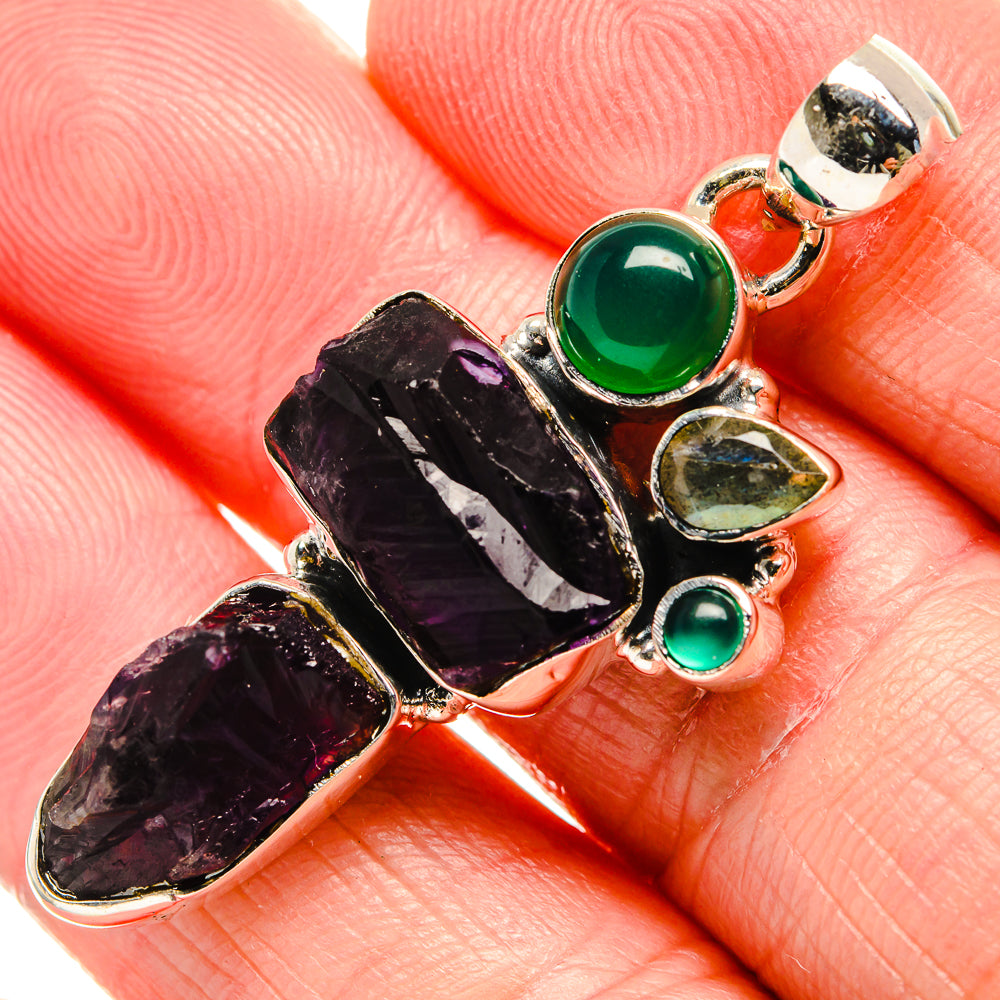 Amethyst Pendants handcrafted by Anasilvercos - PD36598