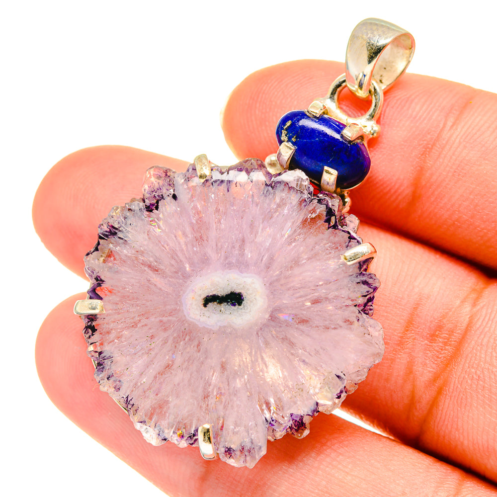 Amethyst Stalactite Pendants handcrafted by Anasilvercos - PD3660