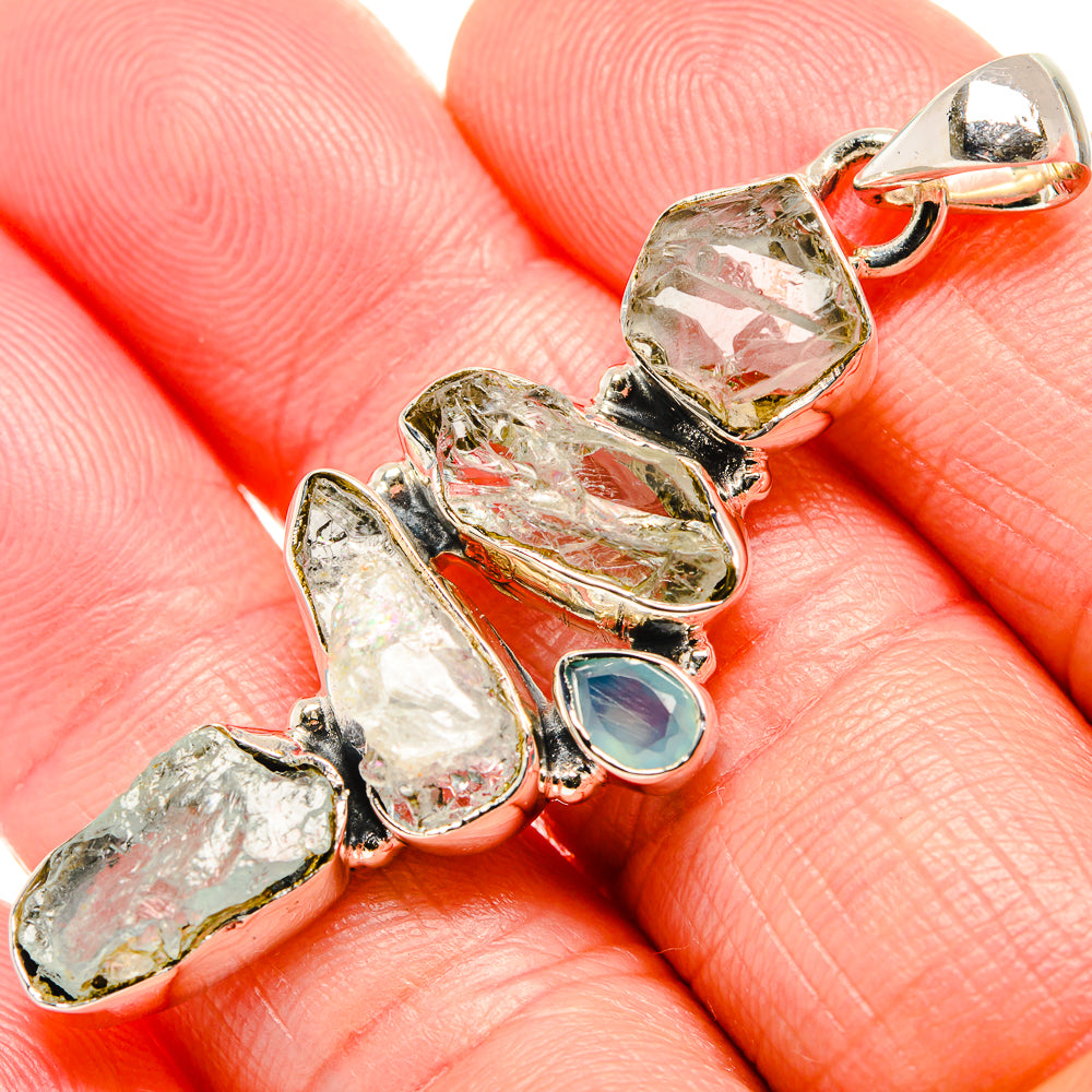 Aquamarine Pendants handcrafted by Anasilvercos - PD36622