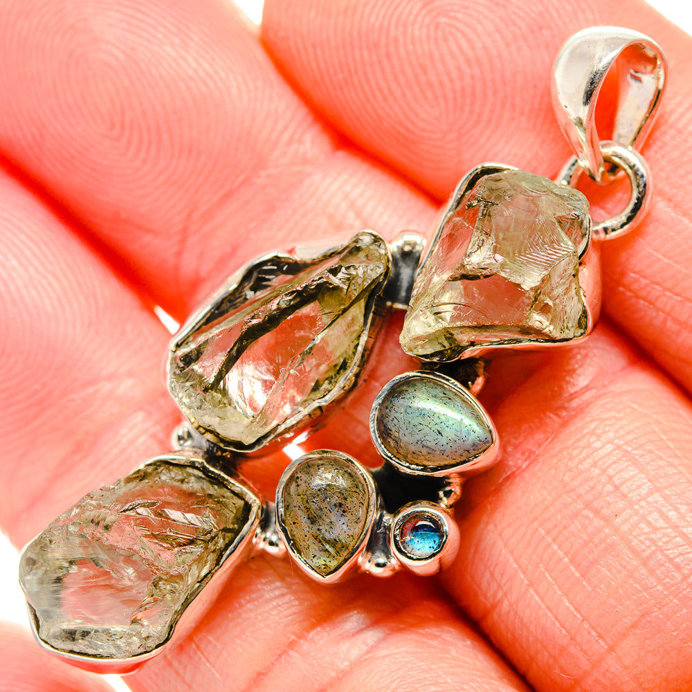 Green Amethyst Pendants handcrafted by Anasilvercos - PD36624