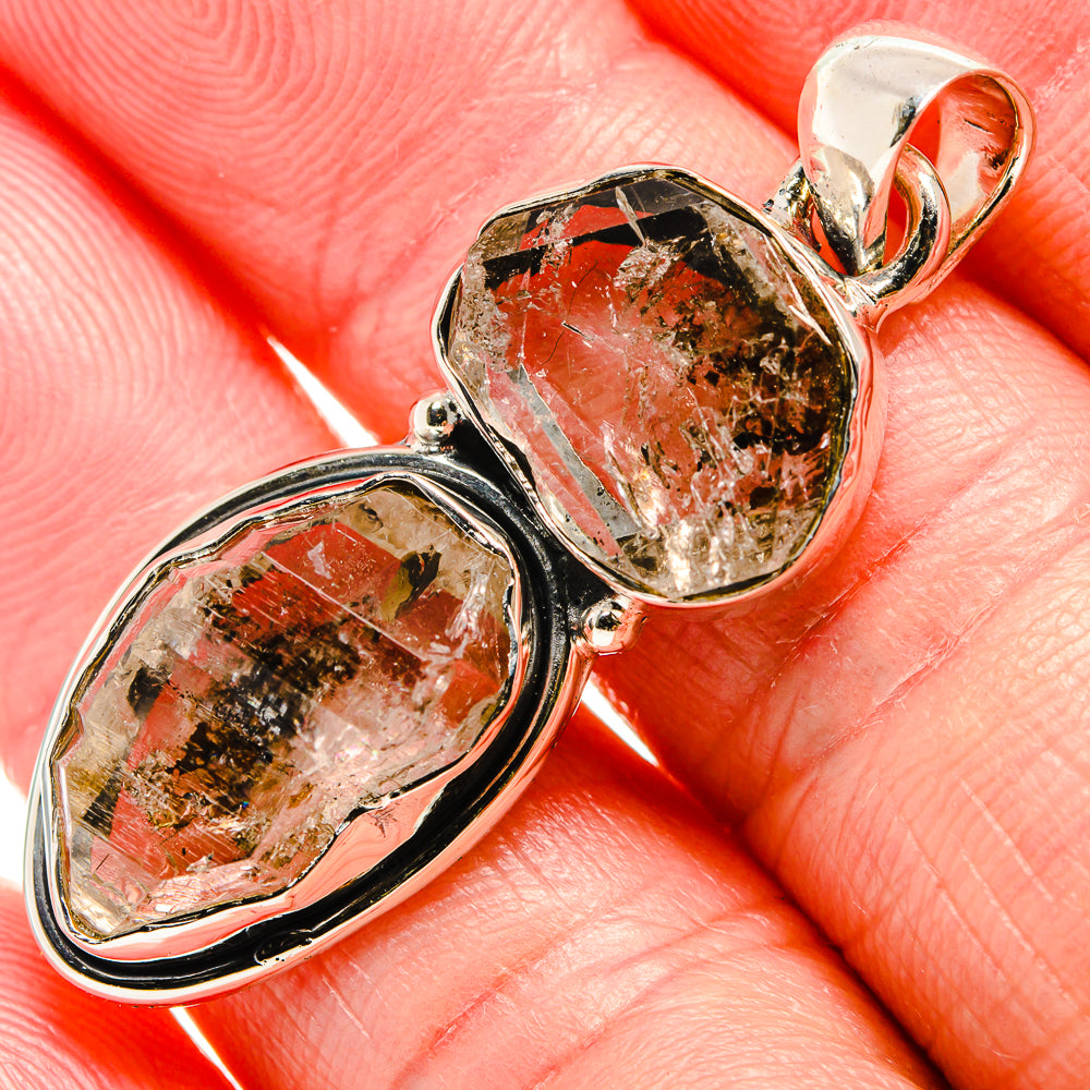 Herkimer Diamond Pendants handcrafted by Anasilvercos - PD36631