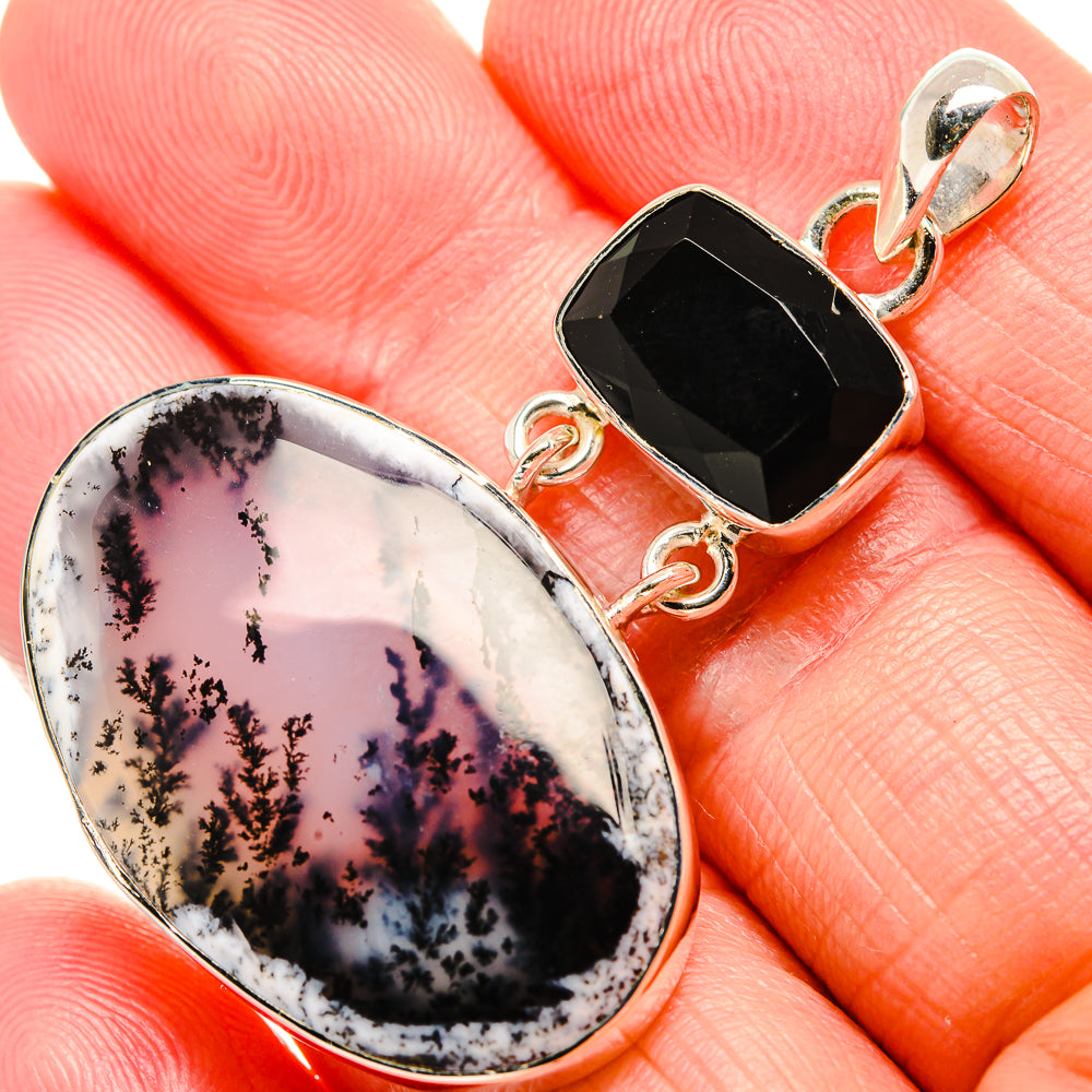 Dendritic Opal Pendants handcrafted by Anasilvercos - PD36633