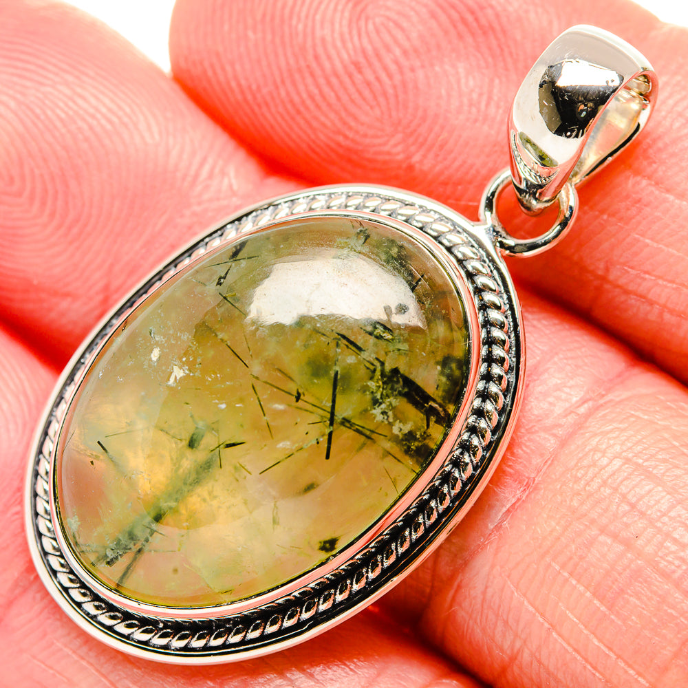 Prehnite Pendants handcrafted by Anasilvercos - PD36637