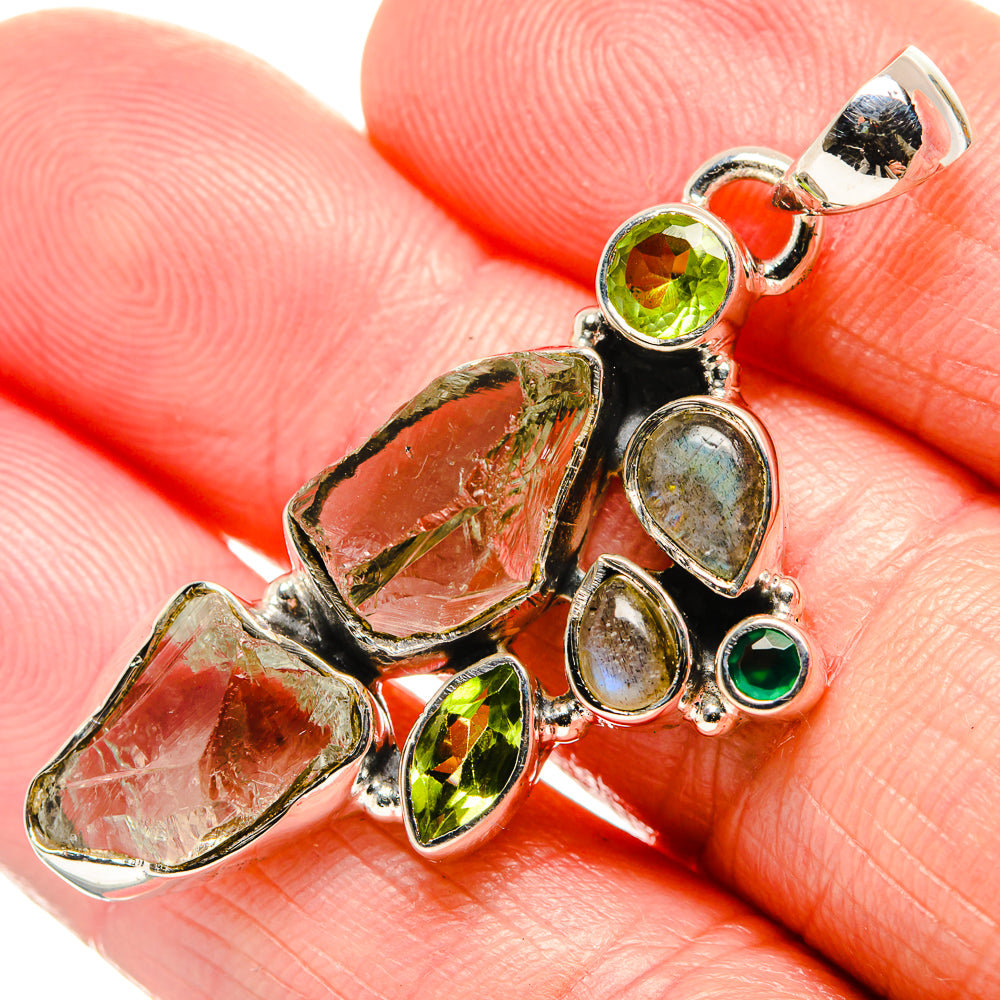 Green Amethyst Pendants handcrafted by Anasilvercos - PD36639