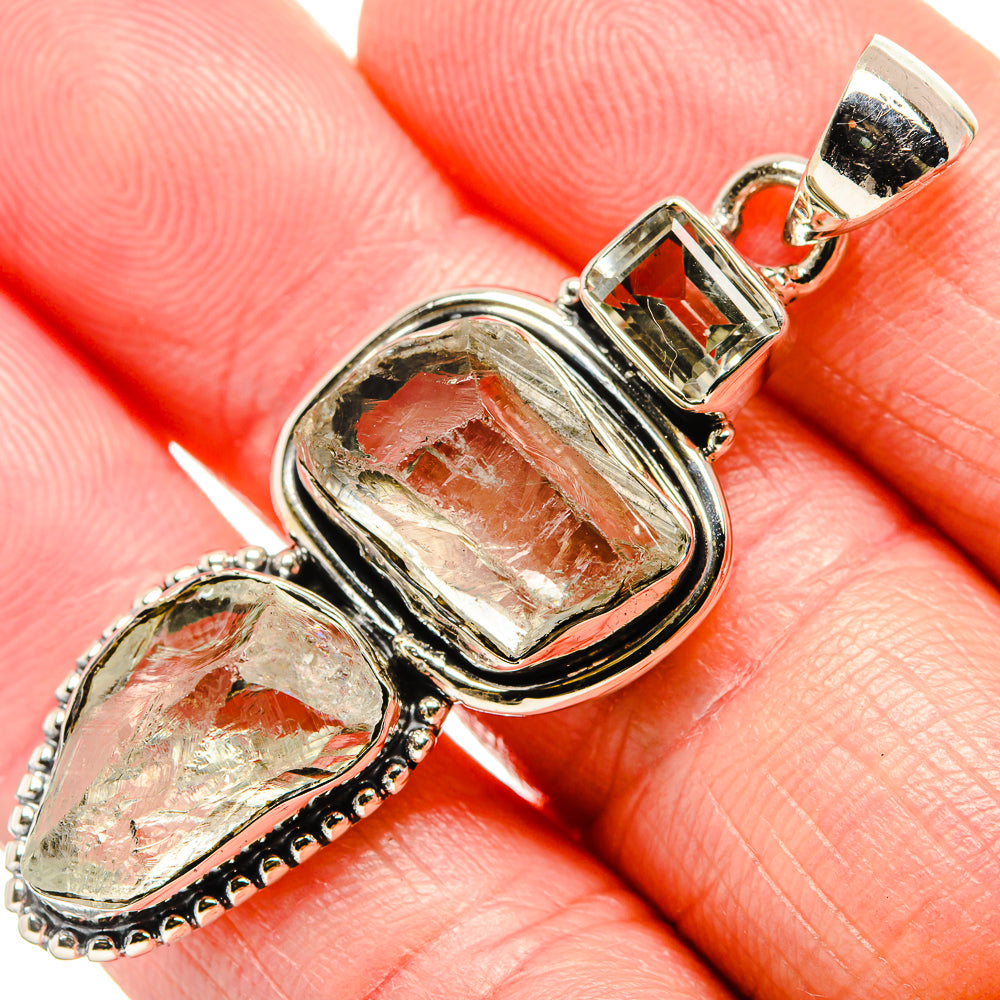 Green Amethyst Pendants handcrafted by Anasilvercos - PD36642