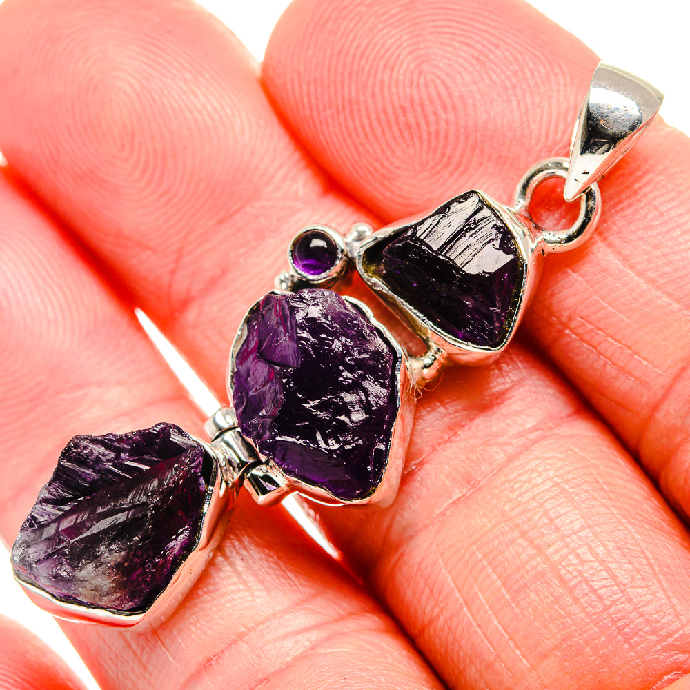 Amethyst Pendants handcrafted by Anasilvercos - PD36652