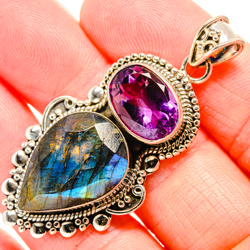 Labradorite Pendants handcrafted by Anasilvercos - PD36655