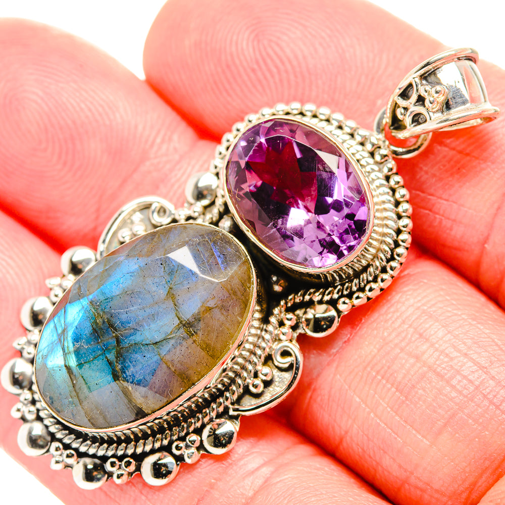 Labradorite Pendants handcrafted by Anasilvercos - PD36660