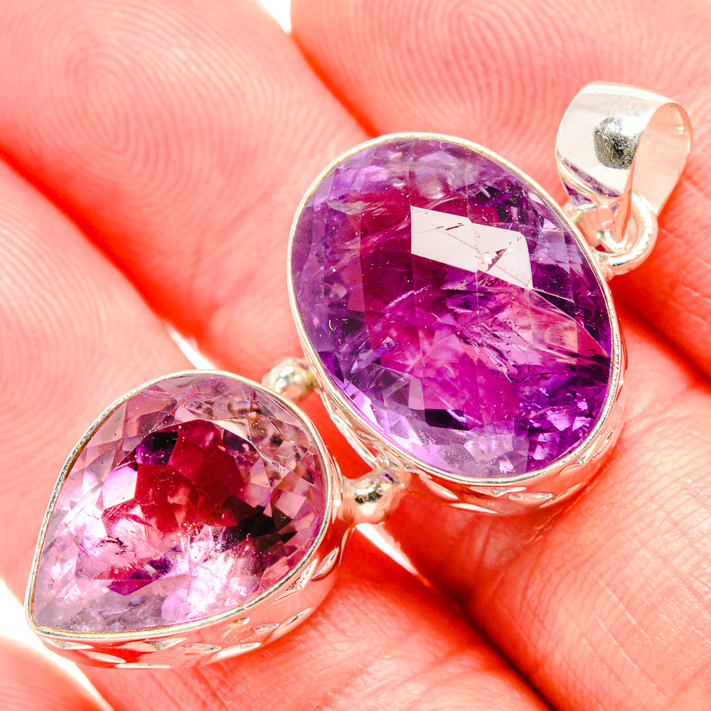 Amethyst Pendants handcrafted by Anasilvercos - PD36668