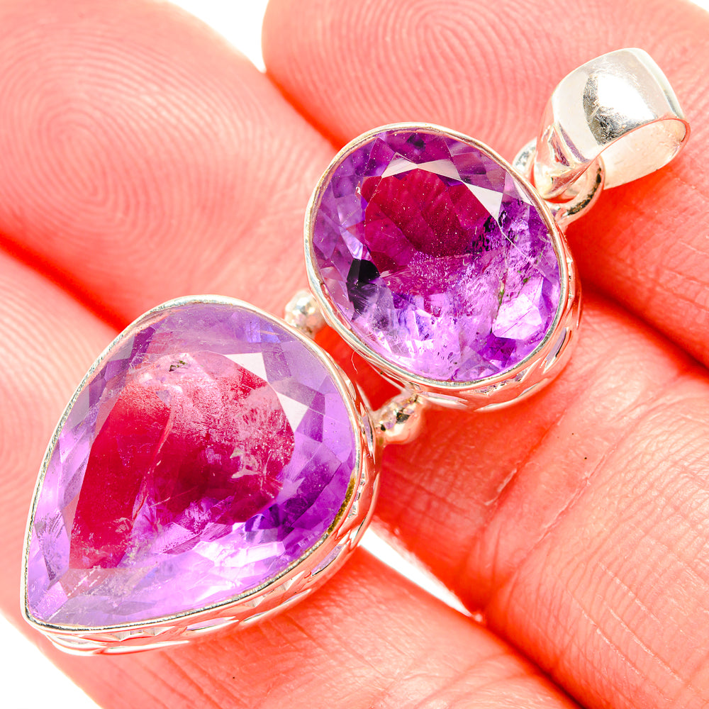 Amethyst Pendants handcrafted by Anasilvercos - PD36670