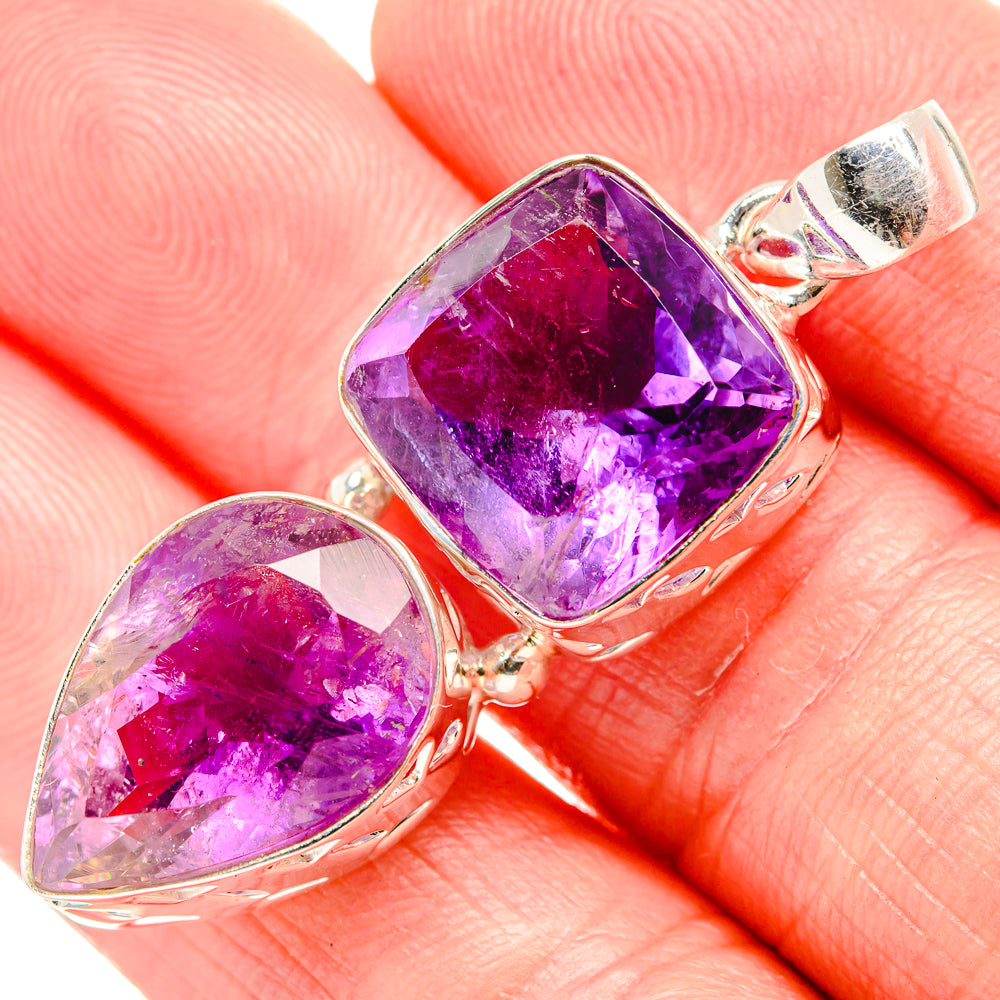 Amethyst Pendants handcrafted by Anasilvercos - PD36679