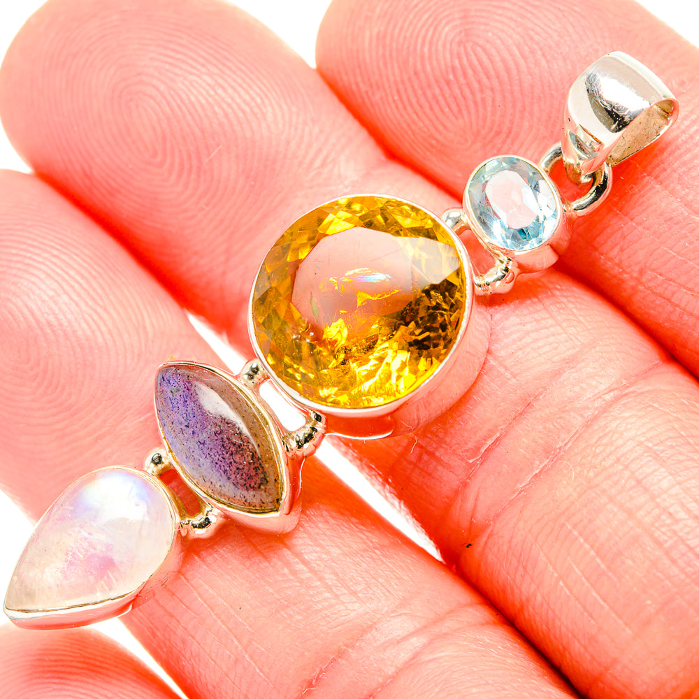 Citrine Pendants handcrafted by Anasilvercos - PD36696