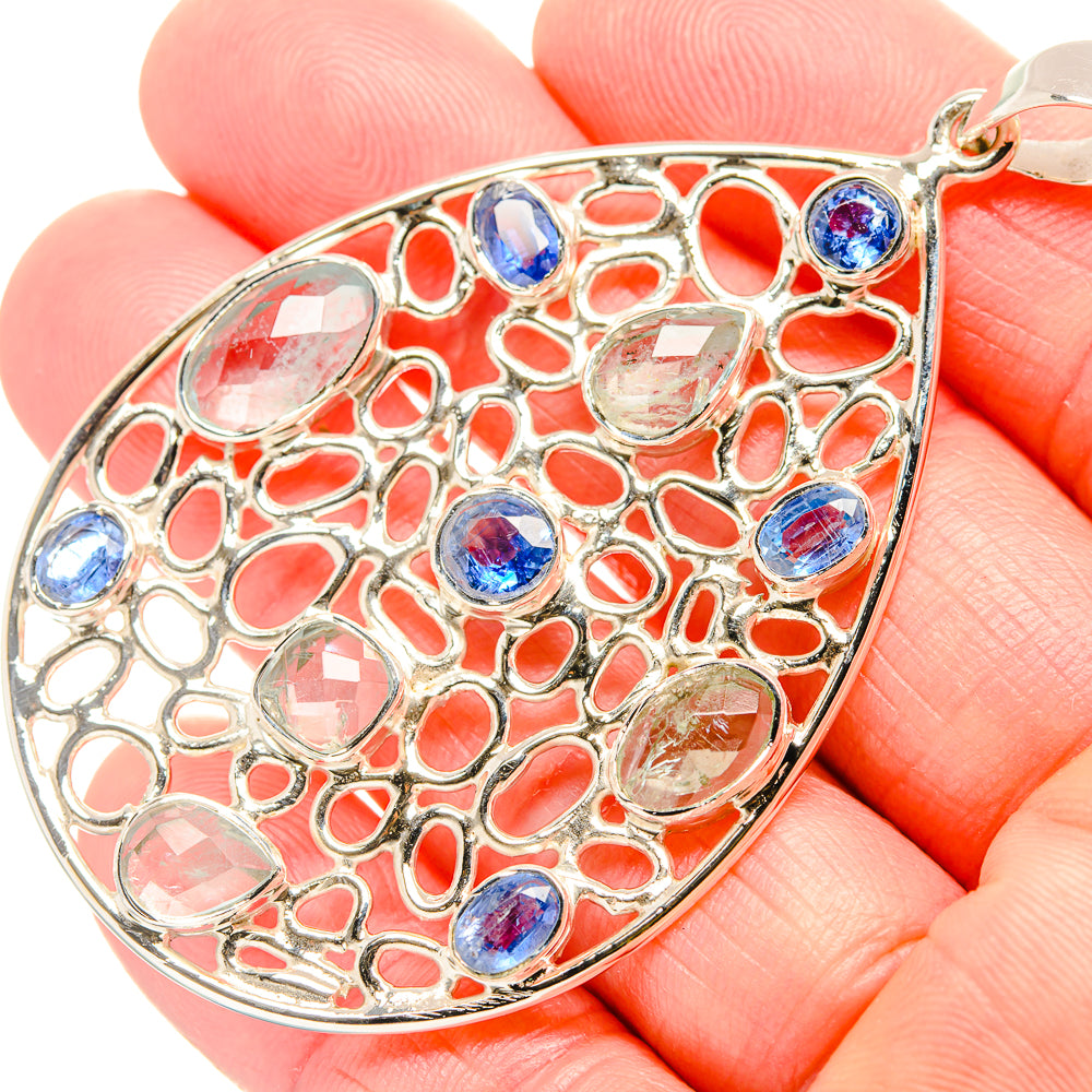 Aquamarine Pendants handcrafted by Anasilvercos - PD36702
