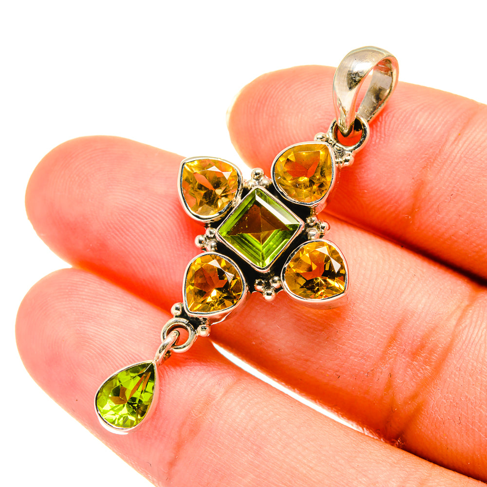 Peridot Pendants handcrafted by Anasilvercos - PD3671