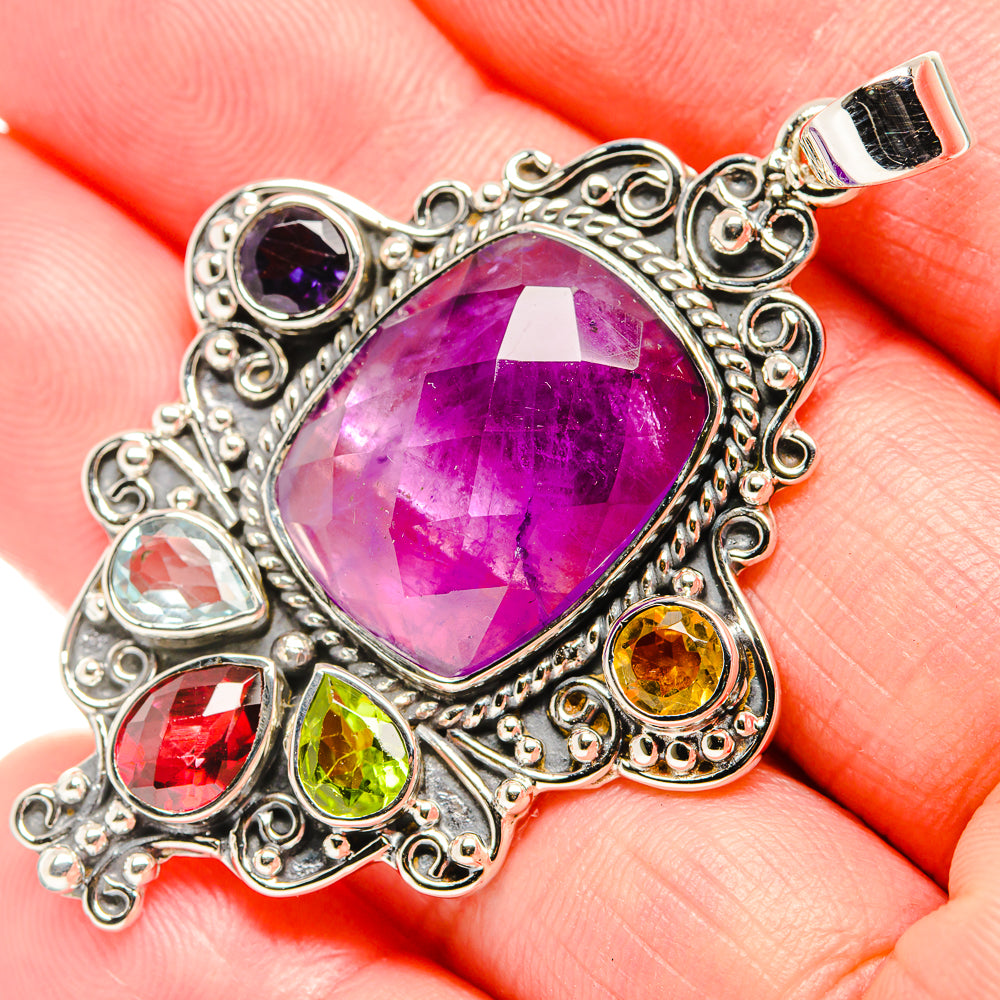 Amethyst Pendants handcrafted by Anasilvercos - PD36710
