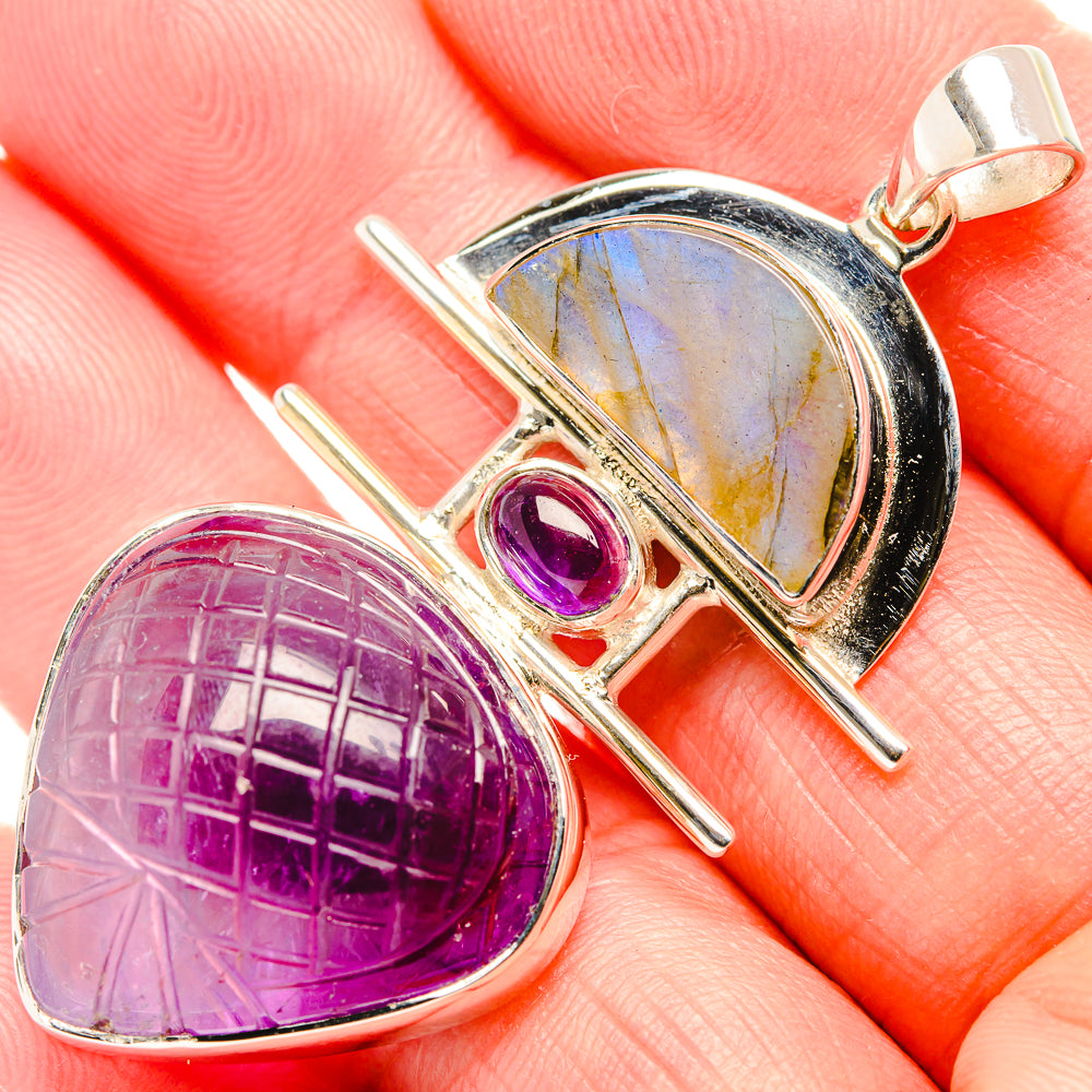 Amethyst Pendants handcrafted by Anasilvercos - PD36719
