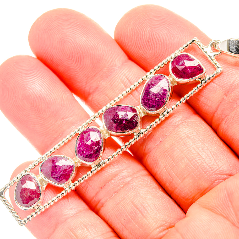 Ruby Pendants handcrafted by Anasilvercos - PD36723