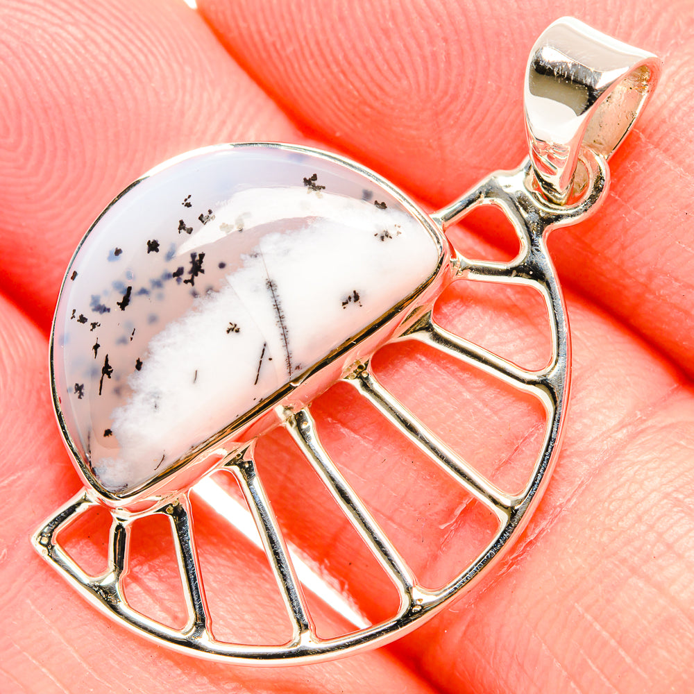Dendritic Opal Pendants handcrafted by Anasilvercos - PD36729