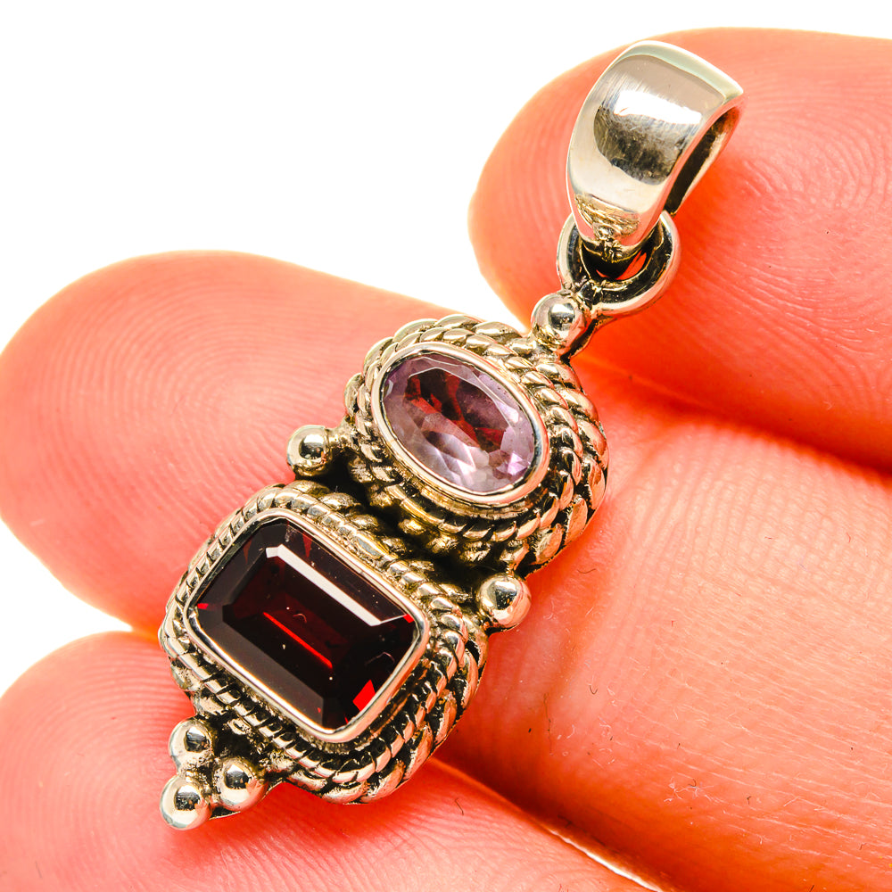 Garnet Pendants handcrafted by Anasilvercos - PD3674