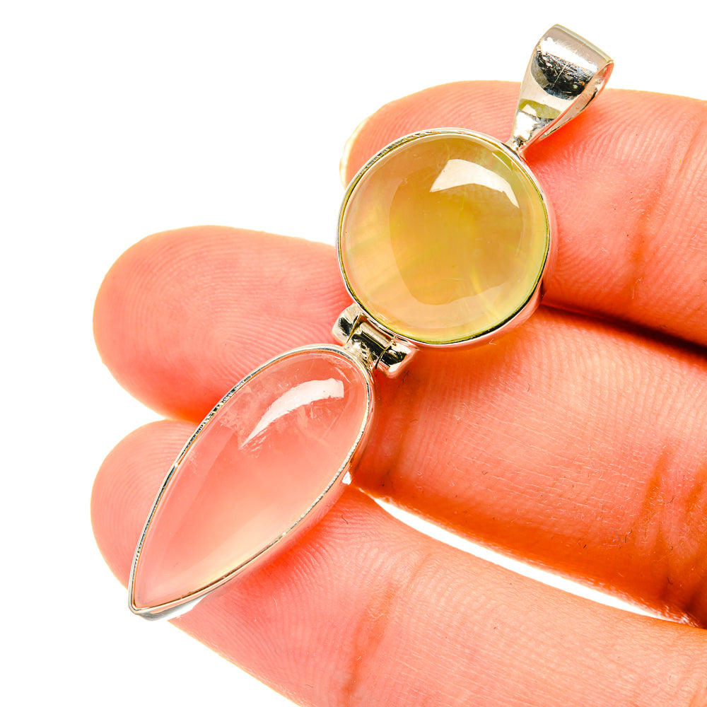 Prehnite Pendants handcrafted by Anasilvercos - PD3689